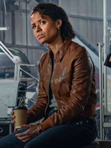 Lift-2024-Gugu-Mbatha-Raw-Brown-Leather-Jacket