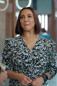 Loot Maya Rudolph Black White Floral Print Ruched