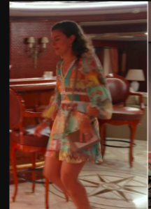 Below Deck Sunny Print Mini Dress