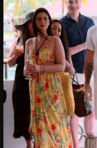 Below Deck Yellow Floral Maxi Dress