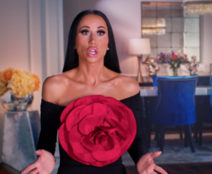 Real Housewives of New Jersey Fashion Flower Confessional Dress