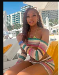Love Island UK Mimii Ngulube Clashing Dresses Smocked Top