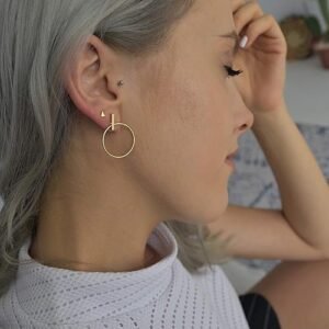 Mother of the Bride Miranda Gold Earrings.