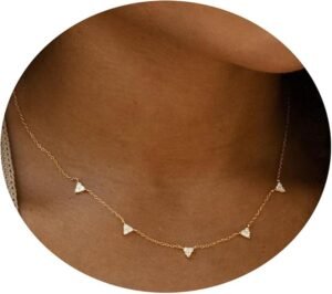 Mother of the Bride Miranda Gold Heart Necklace