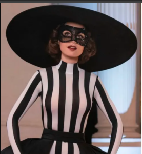 Emily In Paris S04 Lily Collins Black Wide Brimmed Hat