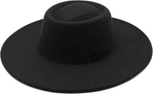 Emily In Paris S04 Lily Collins Black Wide Hat