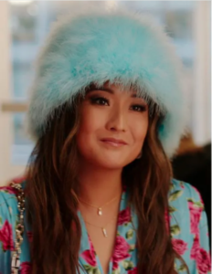 Emily In Paris S04 Mindy Chen Blue Headband Hat