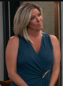 General Hospital Laura Wright Jersey Midi Dress