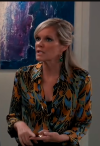 General Hospital Maura West Printed Shirt