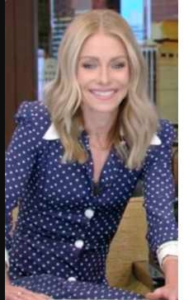 Live with Kelly Ripa Polka Dot Silk Midi Dress
