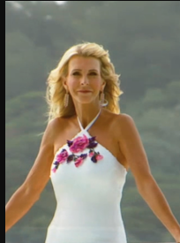 The Bachelorette Joan Vassos white sequin floral gown