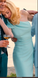 The Perfect Couple Nicole Kidman Light Blue One Shoulder Gown.