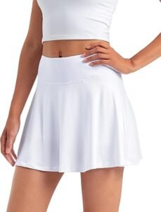 The Substance 2024 Margaret Qualley white skirt