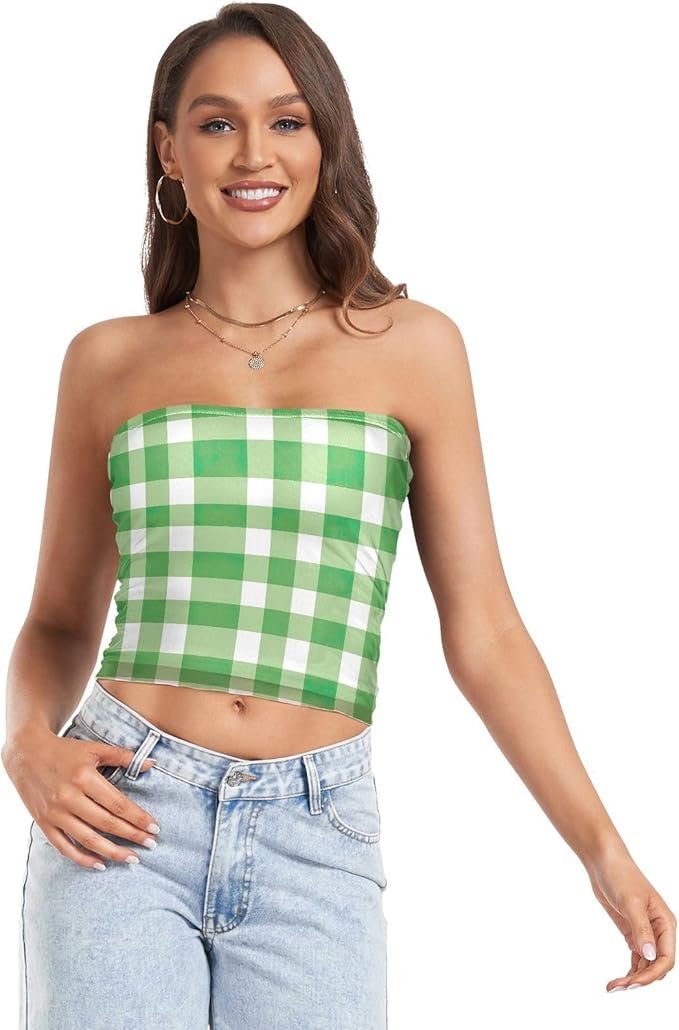Tight End University Taylor Swift Green Crop Top