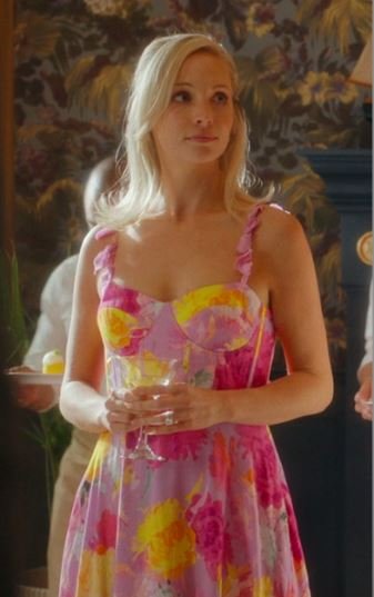 We Were Liars Candice King floral jacquard dress
