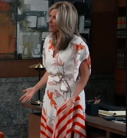 General Hospital Carly Spencer white floral dress (3)