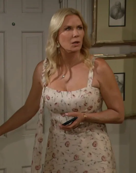 The Bold and the Beautiful Brooke Logan flower print dress