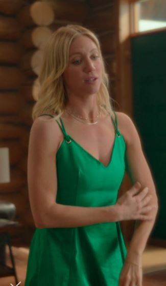 The Hunting Wives Brittany Snow green dress