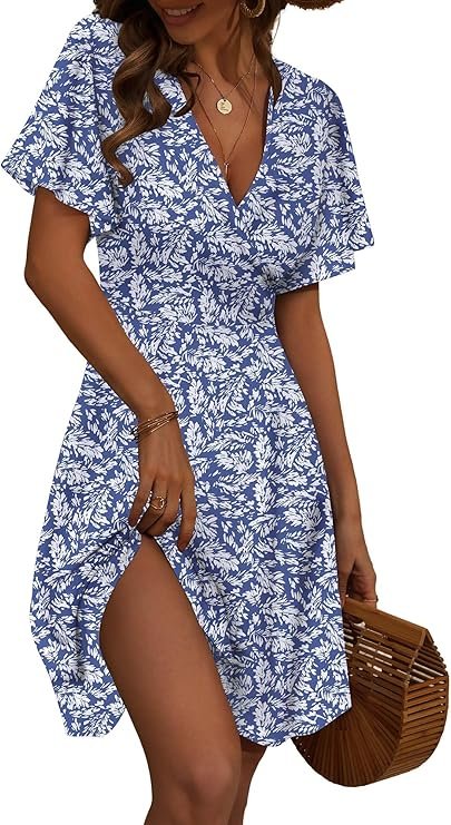 The Young and the Restless Susan Walters Blue floral Dress