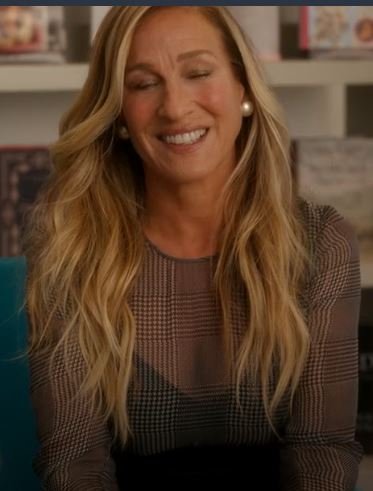 And Just Like That S03 Sarah Jessica Parker Silk Chiffon Midi Dress