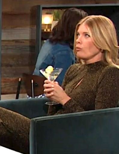 The Young and the Restless Michelle Stafford knit ribbed maxi Dress
