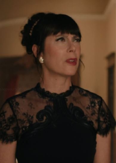 Upload S04 Andrea Rosen Black lace dress