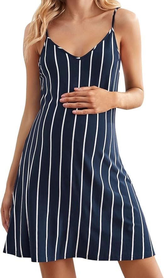 With Love Meghan Meghan Markle Navy Striped dress