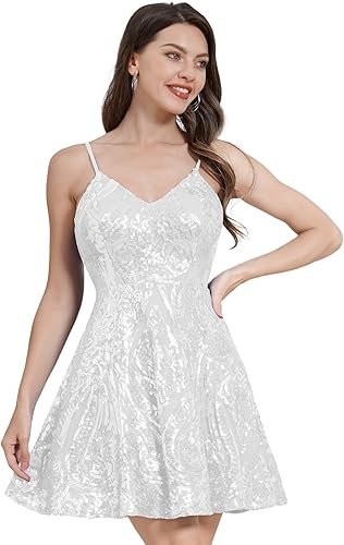 The Girlfriend Cherry Laine white Sequin Mini Dress