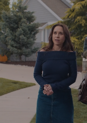 Haul Out the Halloween Lacey Chabert Off The Shoulder Sweater