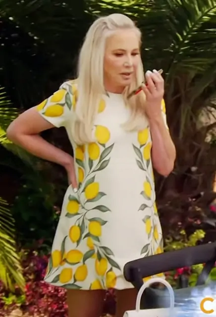 The Real Housewives of Orange Shannon Beador Lemon Dress