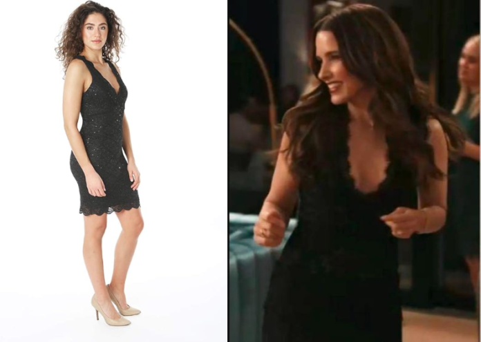 The Stranger in My Home Sophia Bush Black Midi Dress