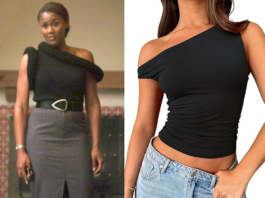 Reasonable Doubt Jax Stewart black asymmetric knit top