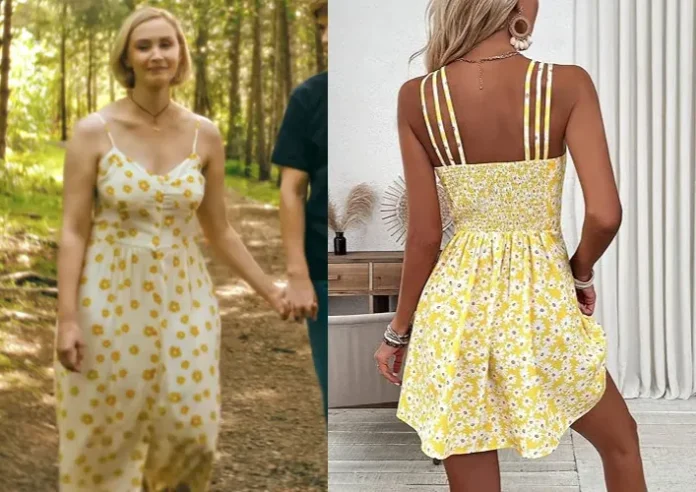 Wayward 2025 Sarah Gadon Floral Midi Dress