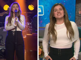 Kelly Clarkson Show White Drape Top and Pants Apparel